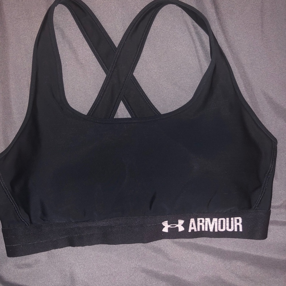 Black Under Armor Sports Bra